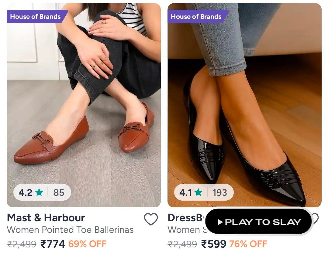 Myntra Women Casual Shoes Min 70 Women Heels Flats