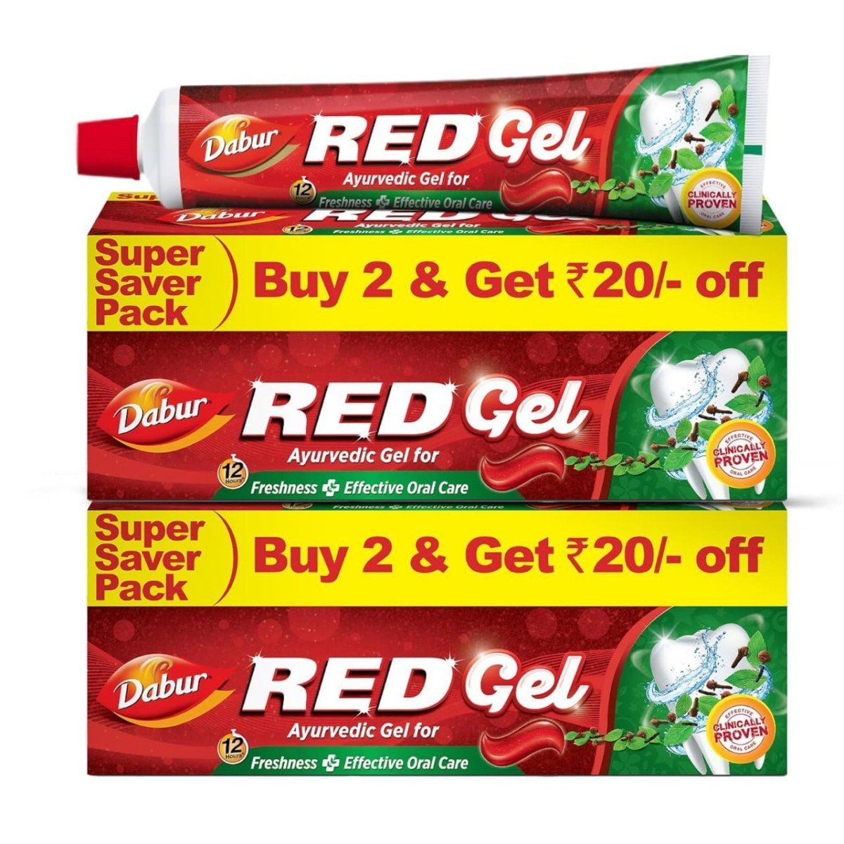 Dabur Red Gel Ayurvedic Toothpaste - 600g (15