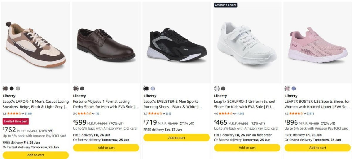 84 On Liberty Footwears 649 Masterlink