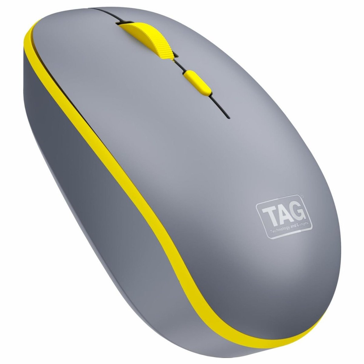 Tag Wm500 Grey Yellow Wireless Mouse 230 Mrp 999 B