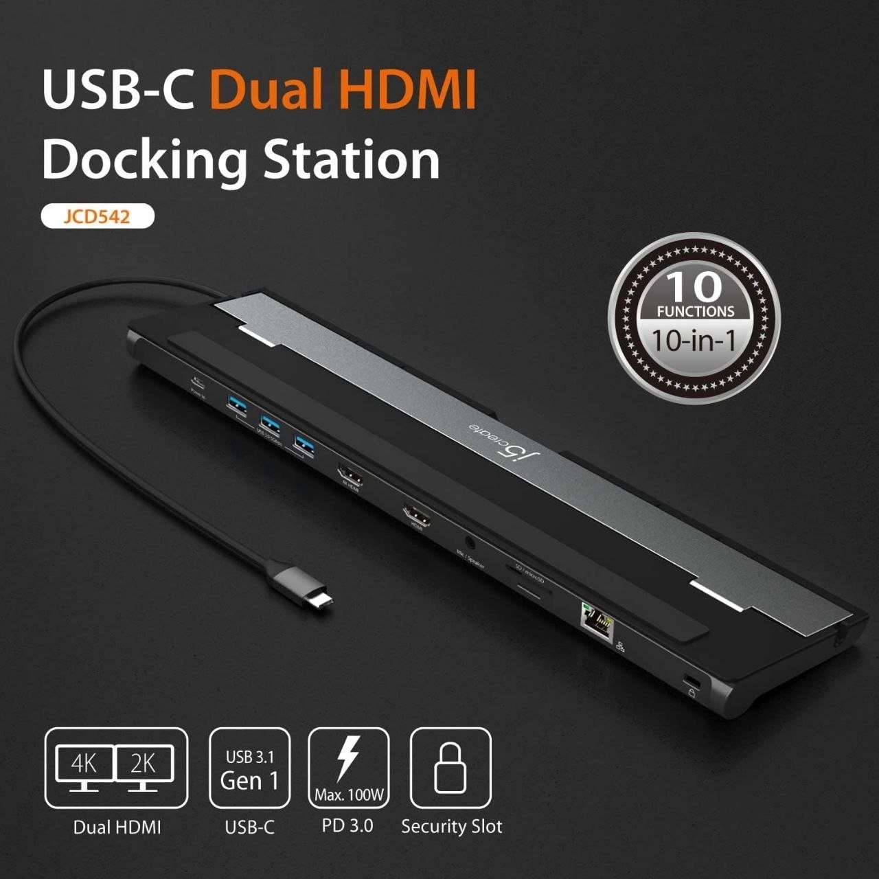 Looot 3093reg 9000 J5create Usb-c Dual Hdmi Dockin