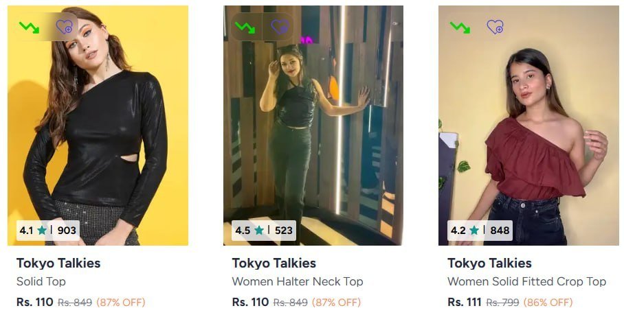 Myntra 88 On Women S Western Wear Starting From 11
