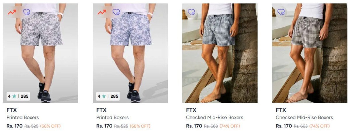 Myntra Bawerin Boxers Starting From 170