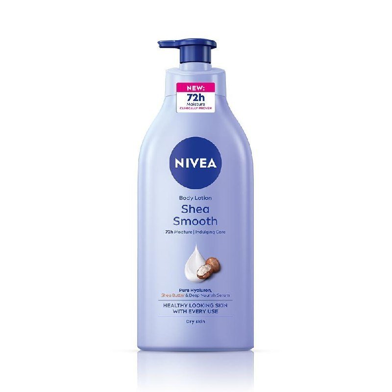 Nivea Shea Smooth 600ml Body Lotion With Hyaluroni
