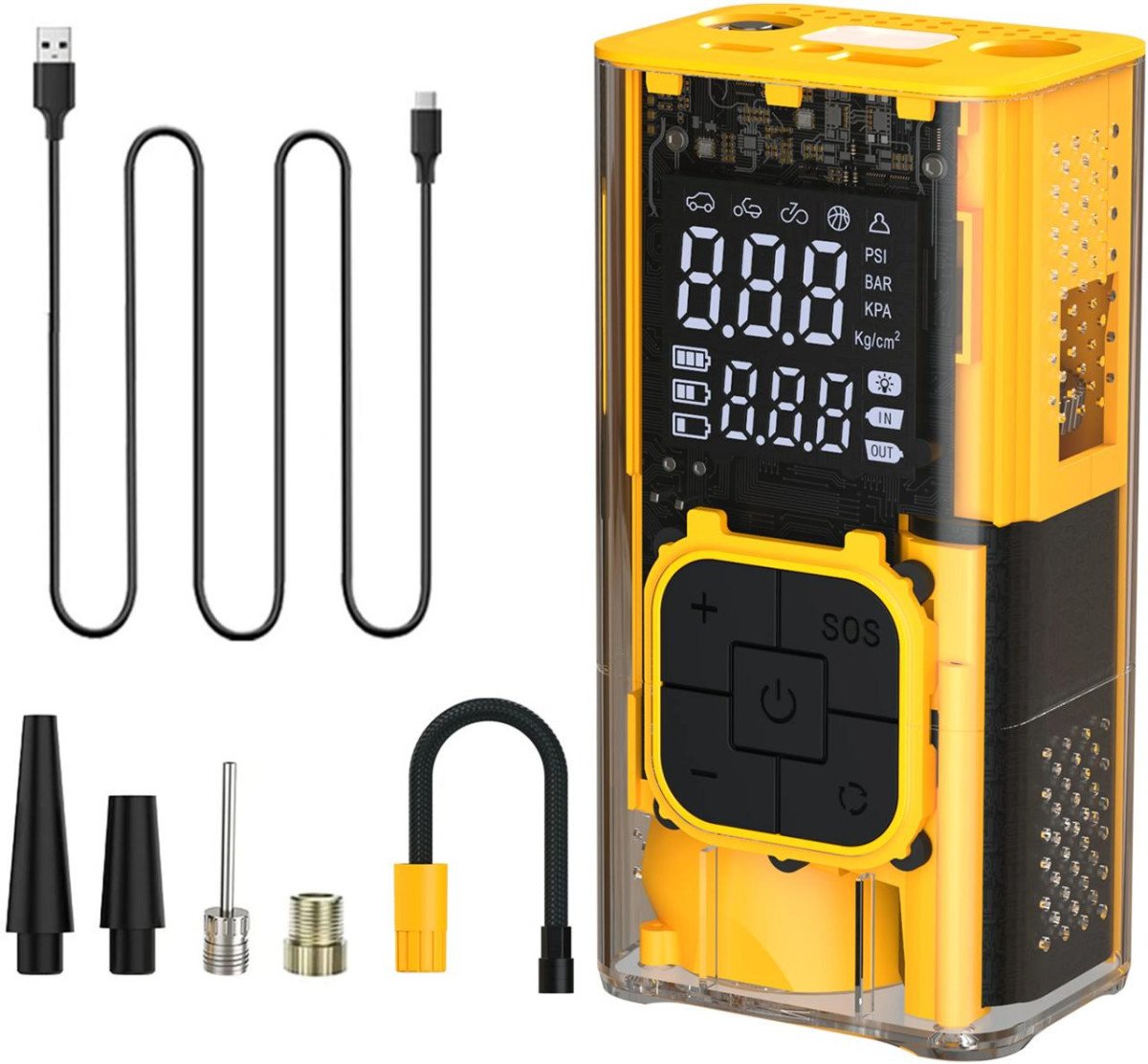Portronics Vayu 3t Rechargeable Tyre Inflator