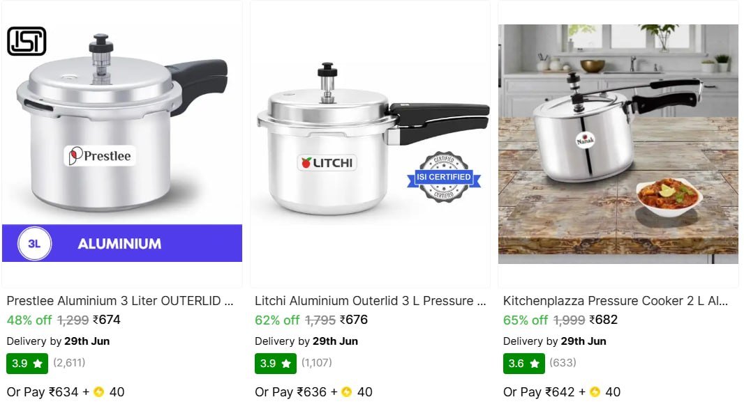 Pressure Cooker From 674