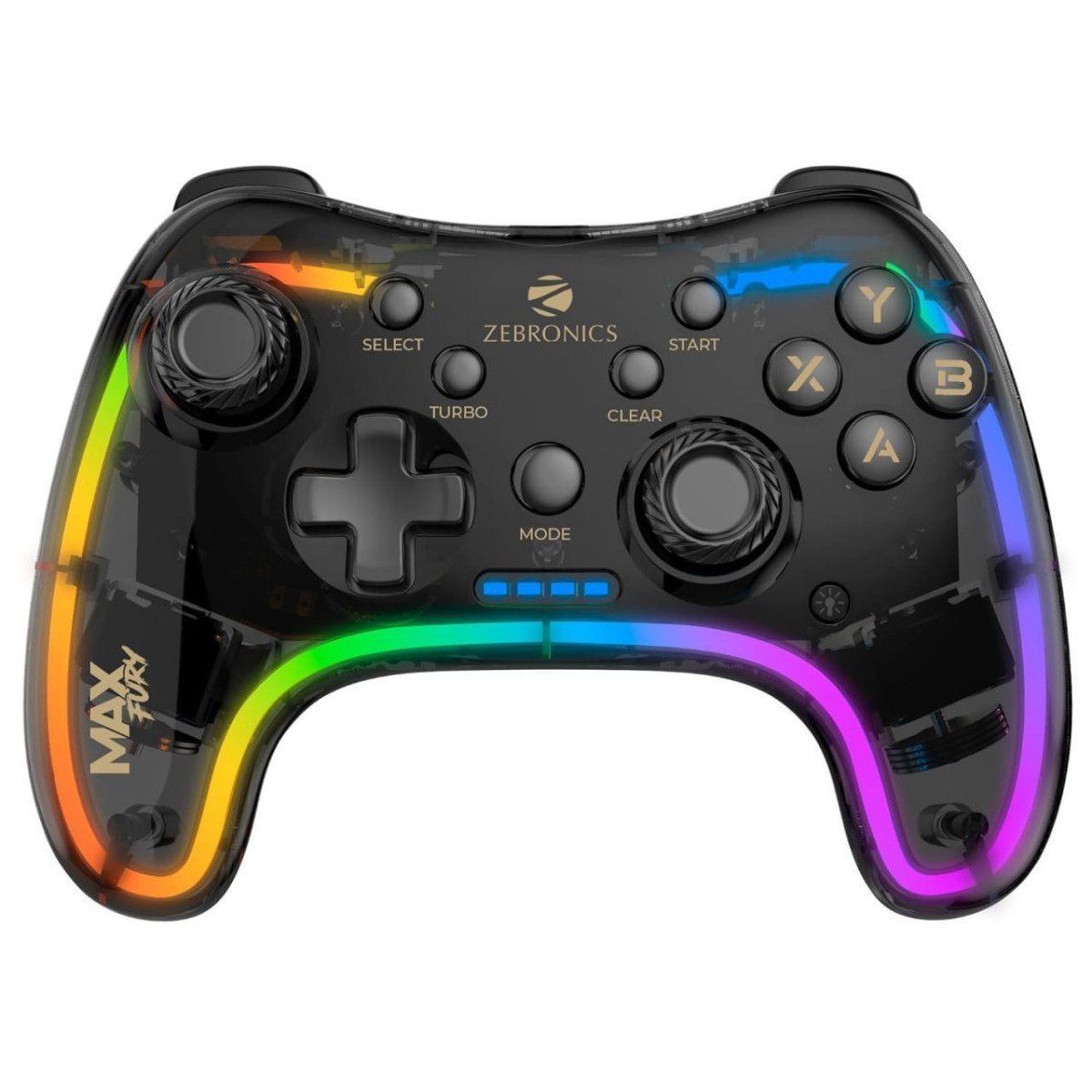Zebronics Max Fury Transparent Rgb Led Illuminated
