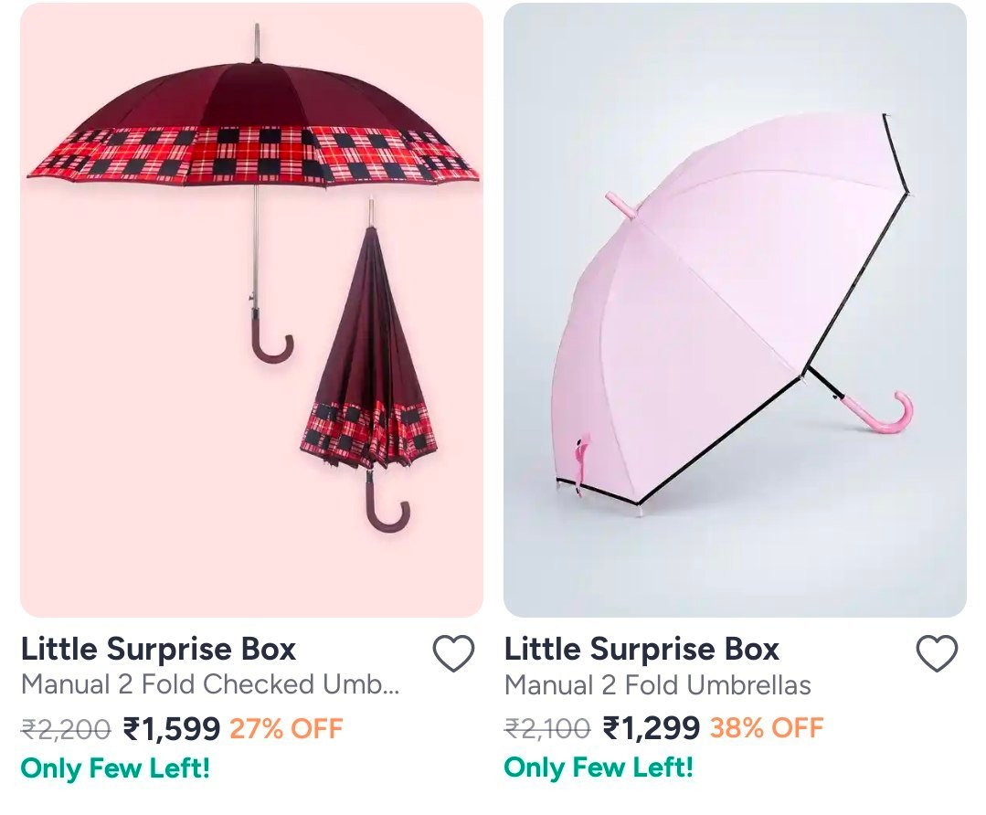 Myntra Monsoon Essentials Sale Umbrellas At Best P