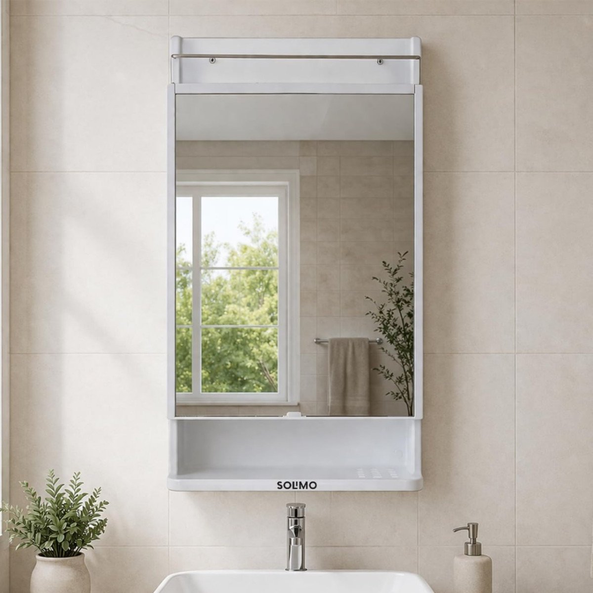 Amazon Brand - Solimo Cleanlook Wall Mounted Plast
