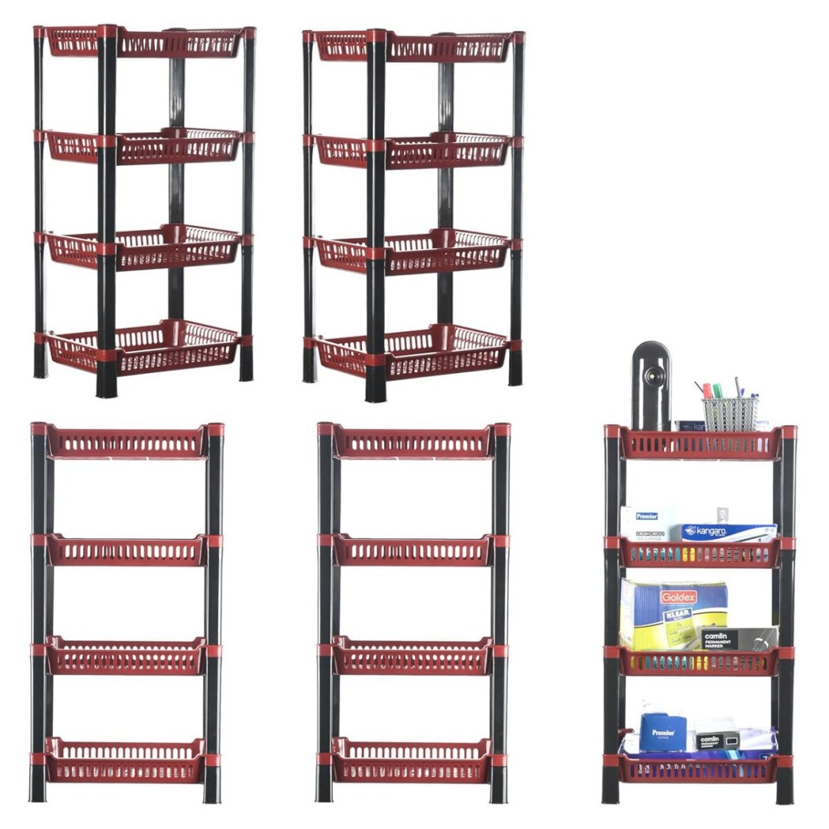 Urbane Home Pack Of 5 Multipurpose Racks For 