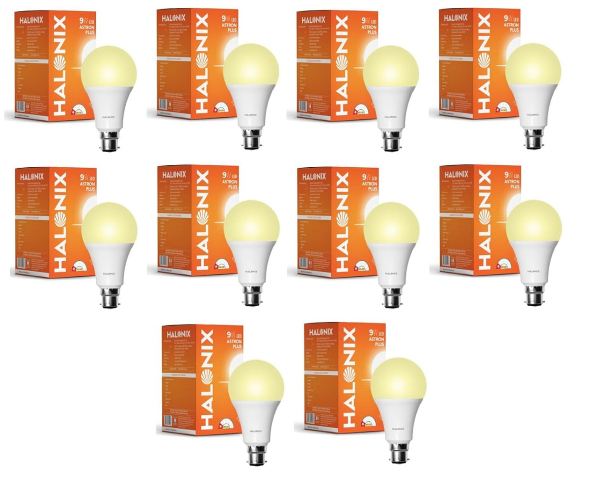 Halonix 9w B22 Yellow Led Bulb Pack Of 10 409
