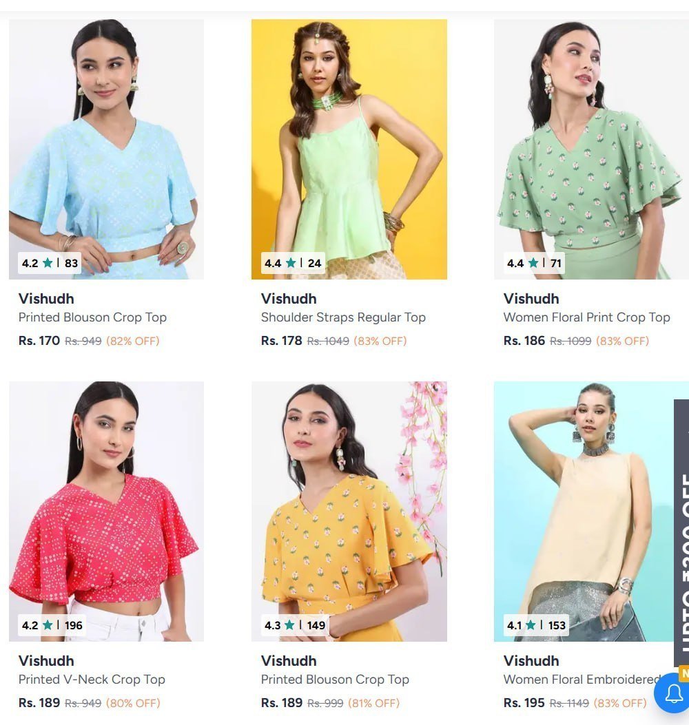 Loootvishudh Women S Clothing 88 Starting From Rs 