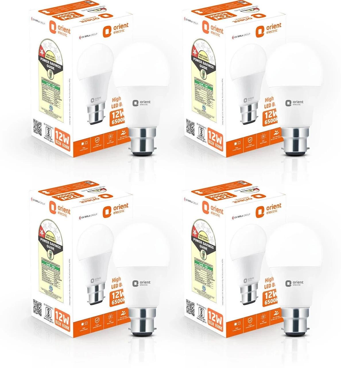 Orient Electric 12 W Basic Round B22 Led Bulb (whi