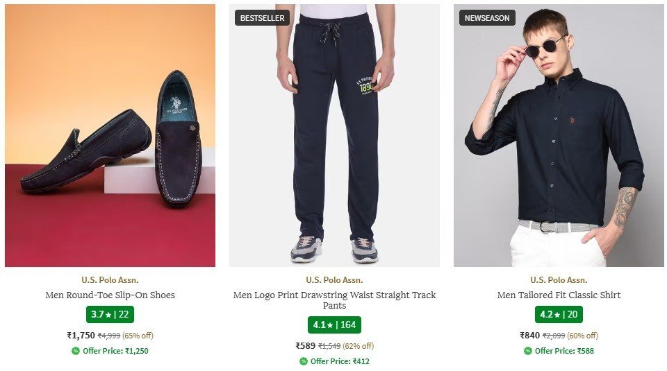 Ajio 65 On Uspa Clothing Men S Womens Boys