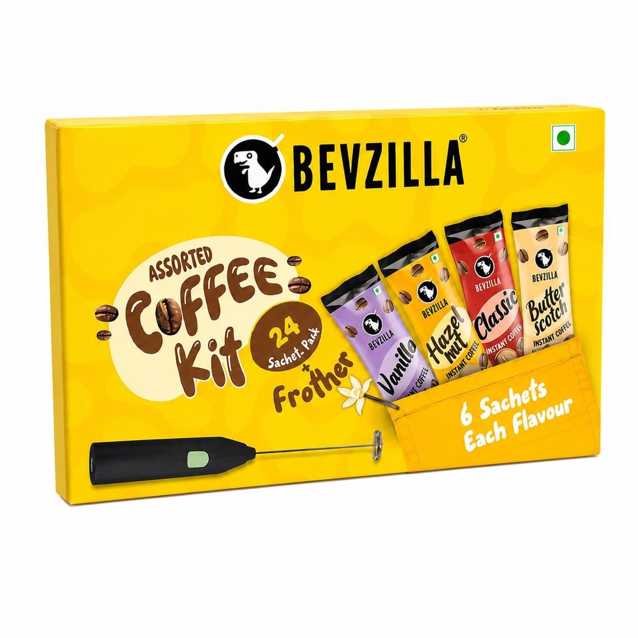 Bevzilla 24 Coffee Sachets Frother 24 X 2 Gram Sac