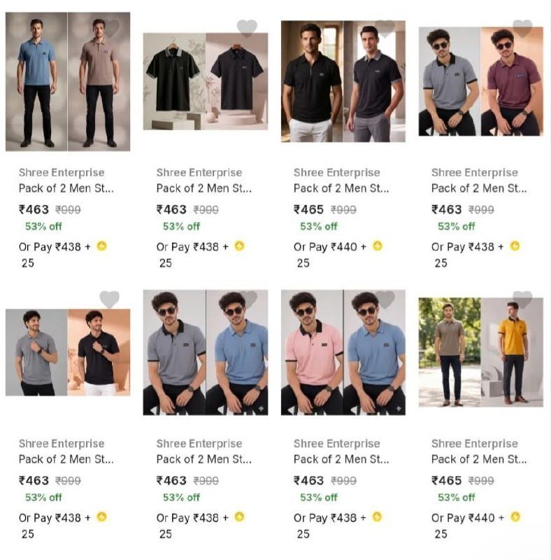 Loottt Fasttt Loot Premium Men S T-shirt (pack Of 