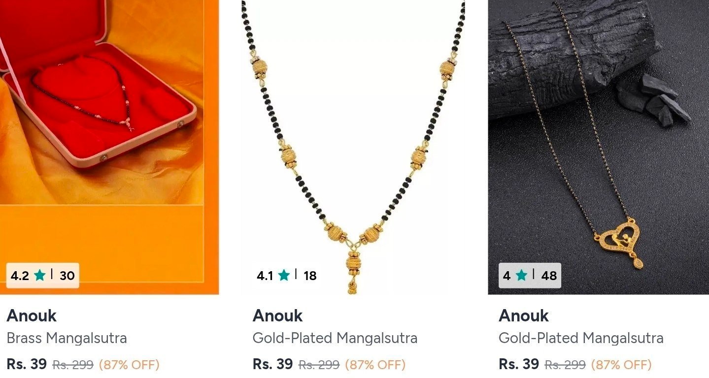 Anouk Mangalsutra From 36 Use Myncash (then Almost
