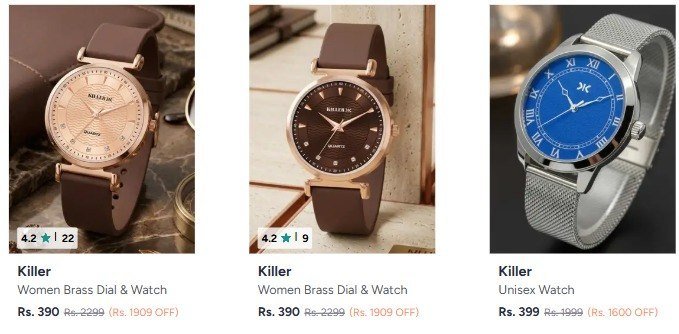 Myntra Killer Watches Starting From At Rs 300men W