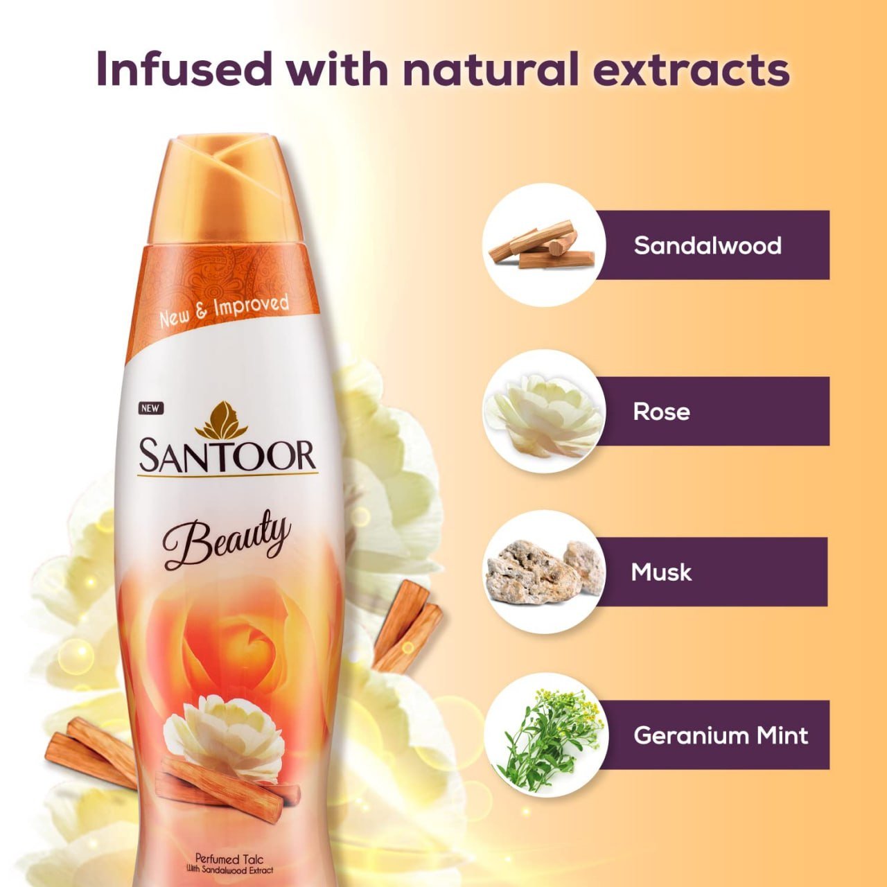 Santoor Beauty Talc 400gm 154