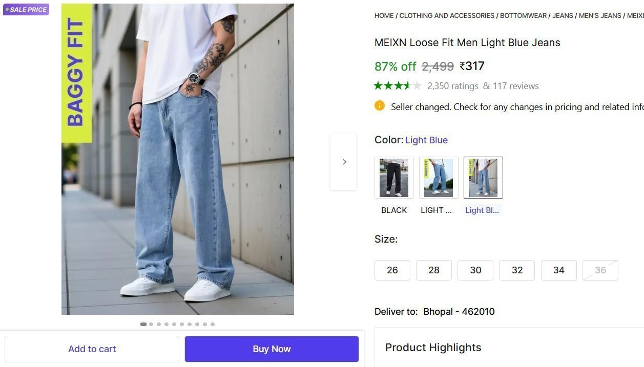 Men S Light Blue Jeans 317
