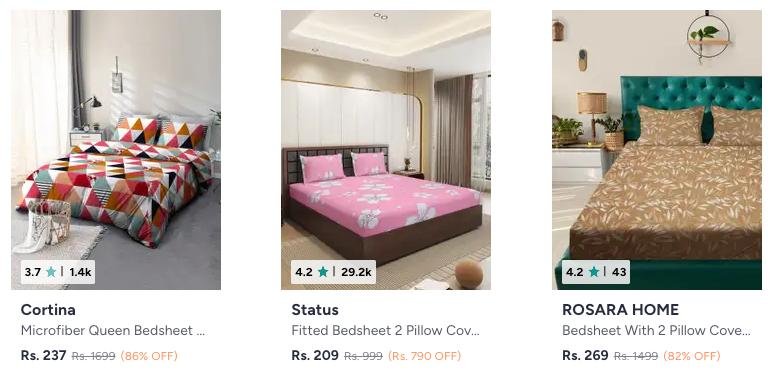 86 On Double Bedsheets