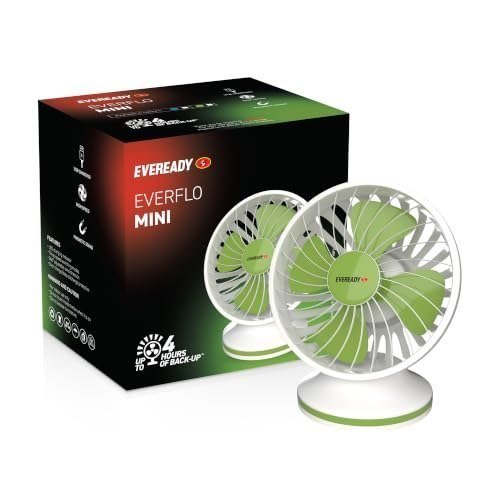 Eveready Rechargeable Emergency Fan Everflo M