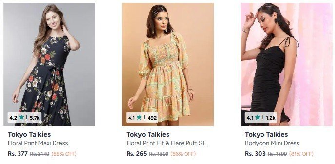 Myntra Up To 88 On Tokyo Talkies Get Best Deals On