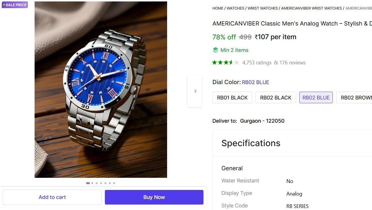 Steel Strap Watch At 107 Multiple Options Min Buy 