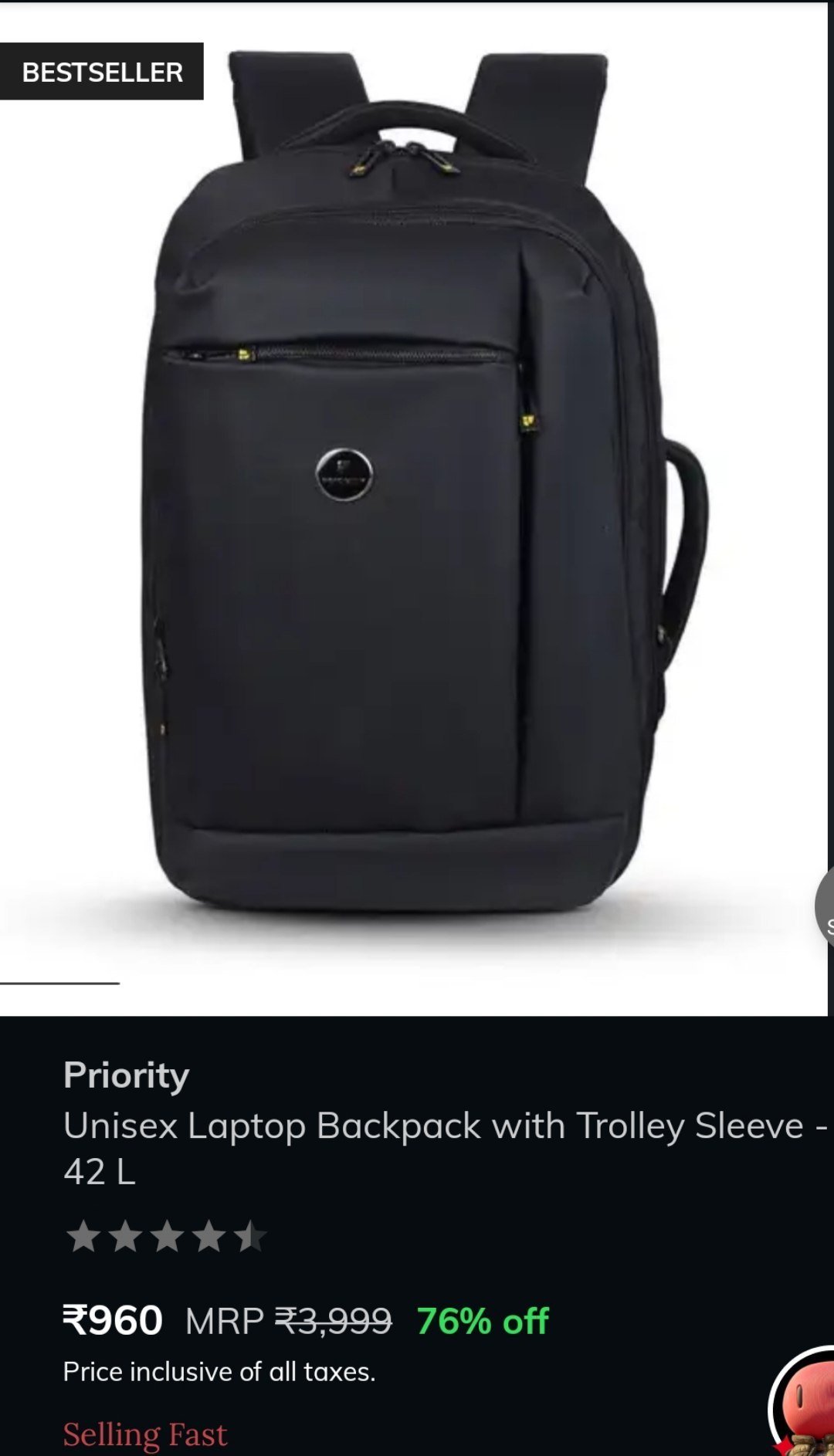 Ajio Loot Priority 42l Laptop Backpack Loot 840 Mr