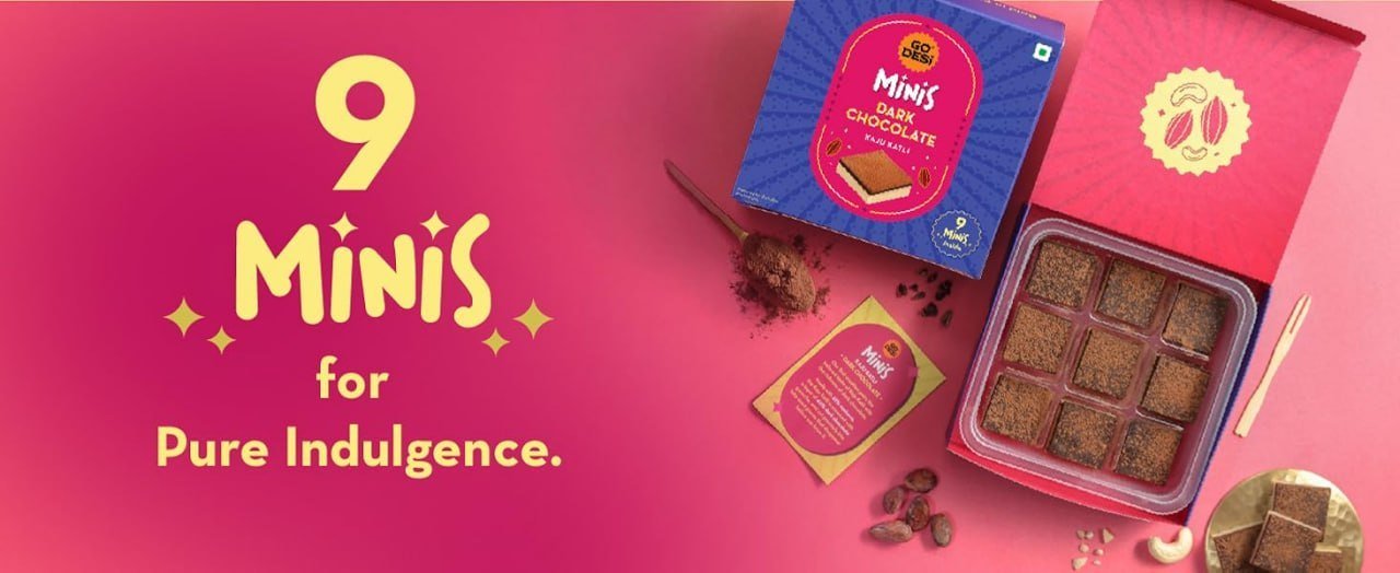 Minis Dark Chocolate Kaju Katli 100 G 221