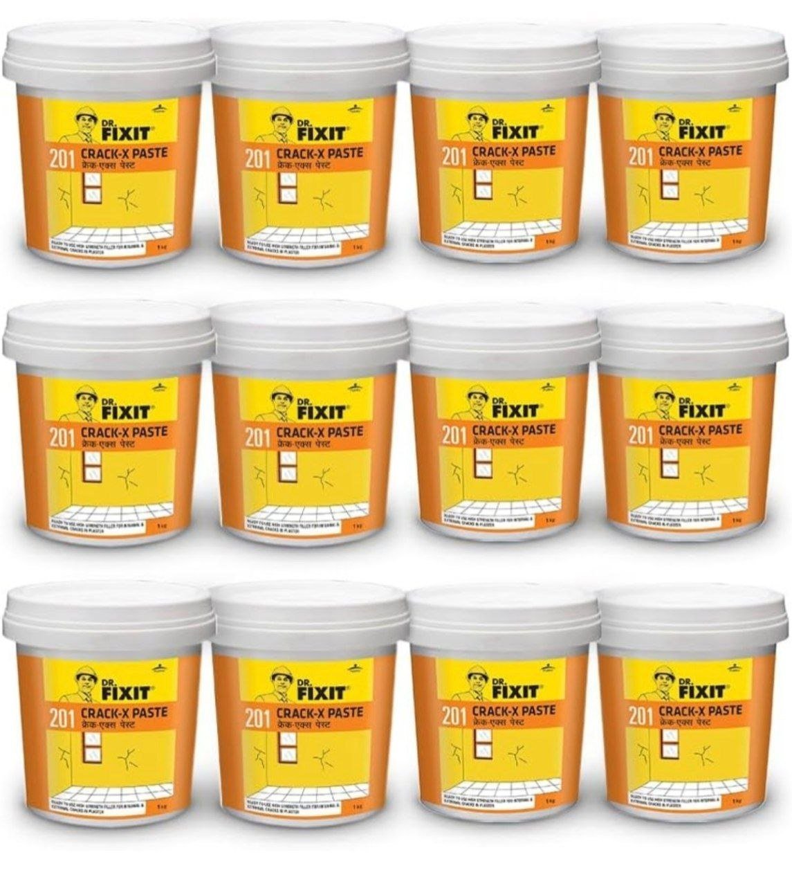Dr Fixit 201 Crack X Paste-1kg Ready To Use Filler