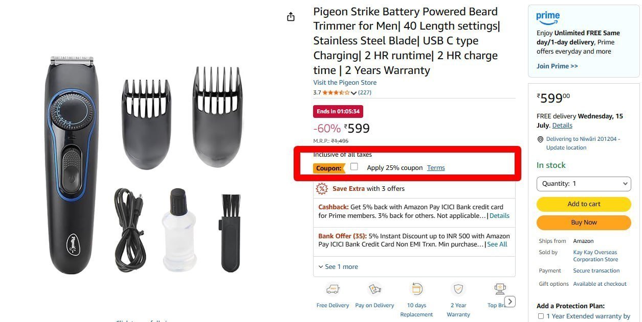 Pigeon Beard Trimmer 449 25