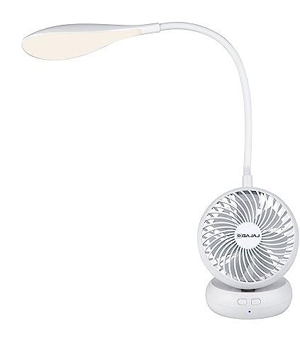 Bajaj Airlight 85 Mm Personal Rechargeable Fan Wit