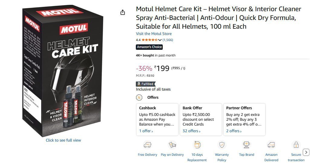 Motul Helmet Care Kit 199