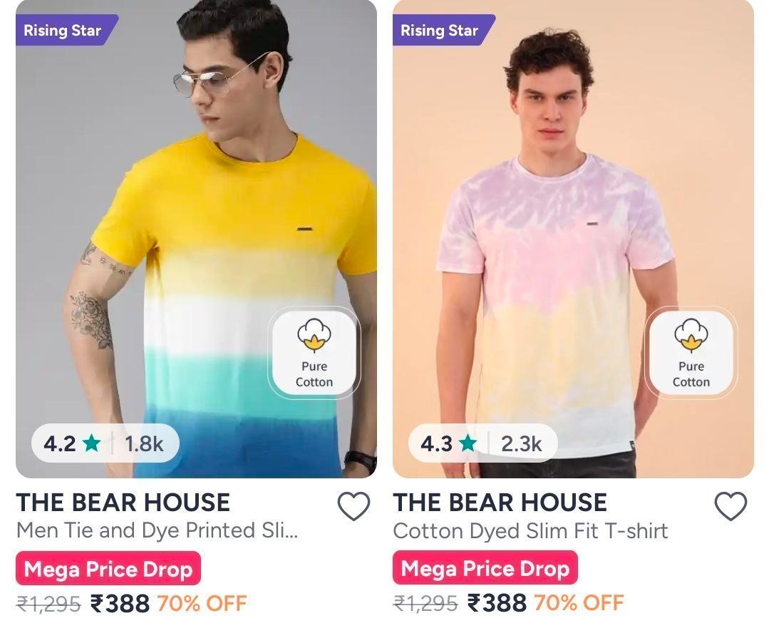Myntra 70 On The Bear House Clothing T-shirts Swea