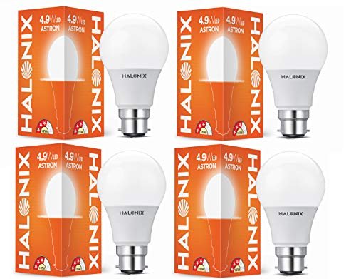 Halonix 4 9-watt Base B22 Led Bulb (pack Of 4 Whit