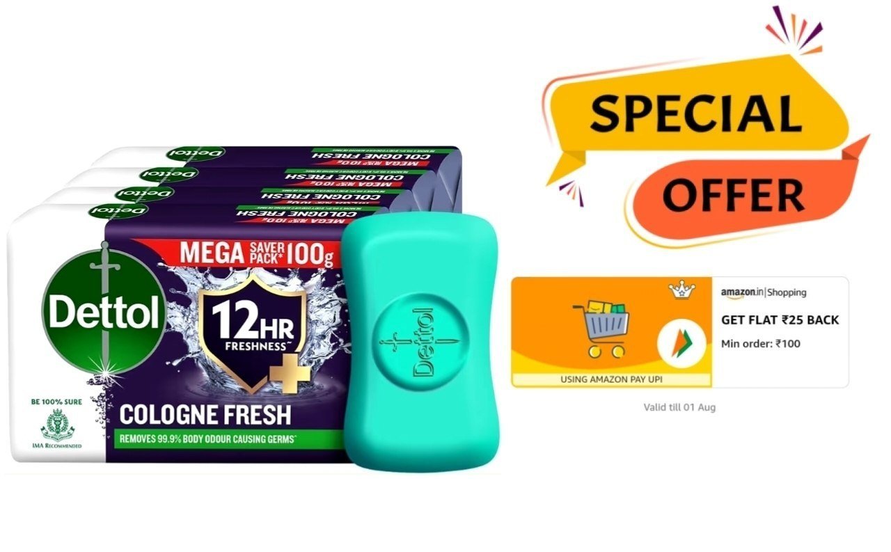 Dettol Soap (pack Of 4) 99collect 25 Then Buy With
