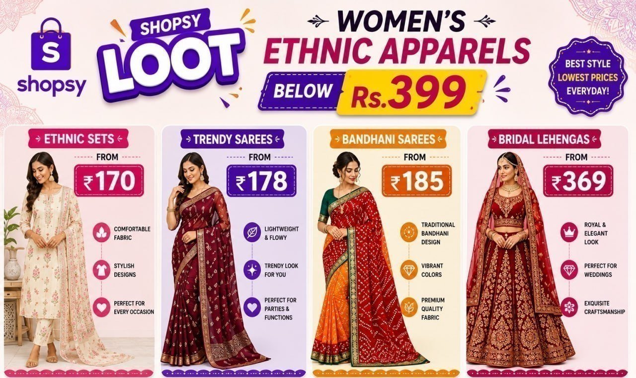 Loot - Women S Ethnic Apparels Below 399ethnic Set
