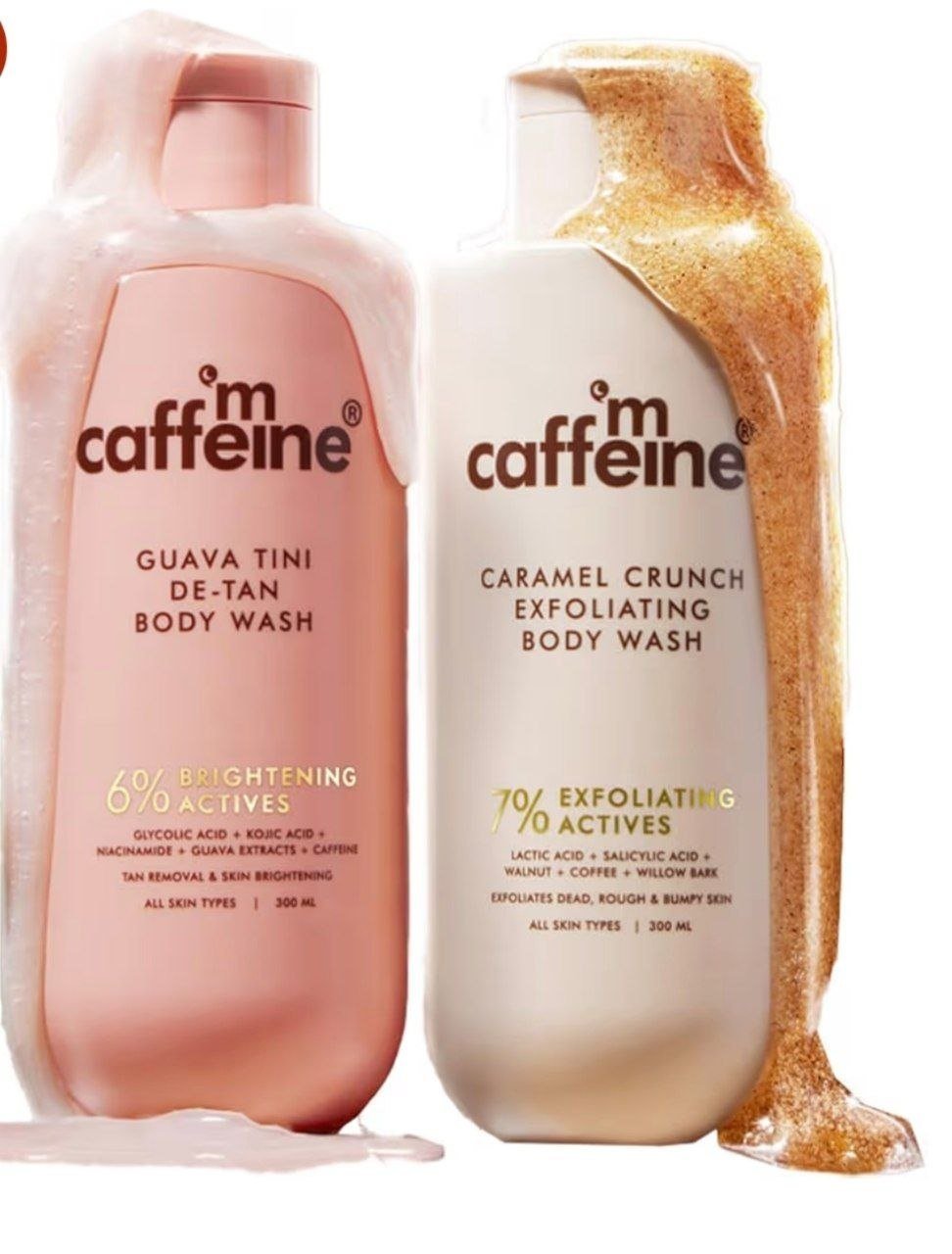 Mcaffeine De-tan Exfoliating Body Washes (set