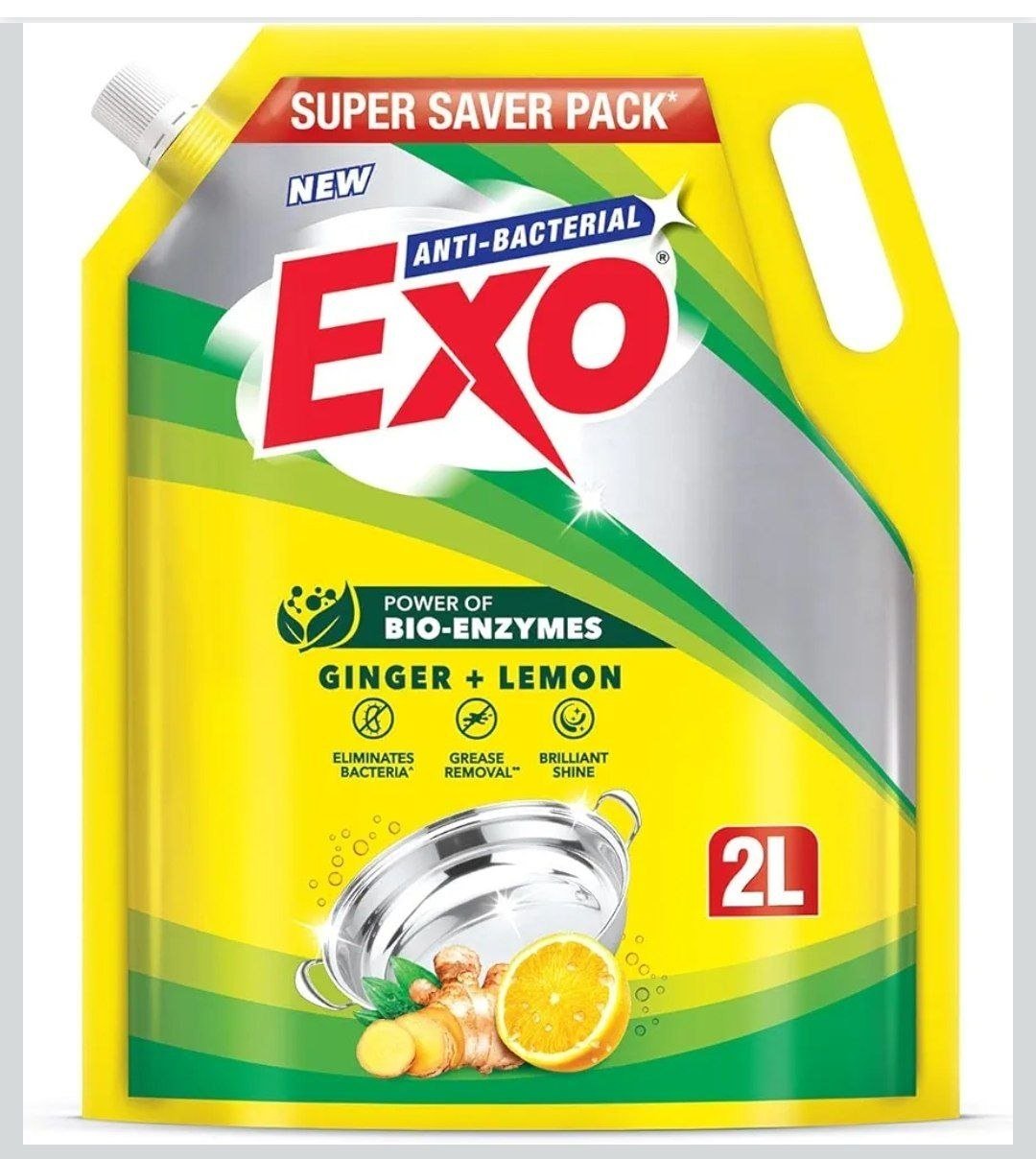 Exo Dishwash Liquid Refill Pack Ginger Lemon - 2l 