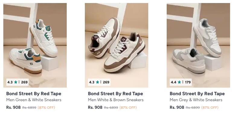 87 On Bond Street By Red Tape Sneakers